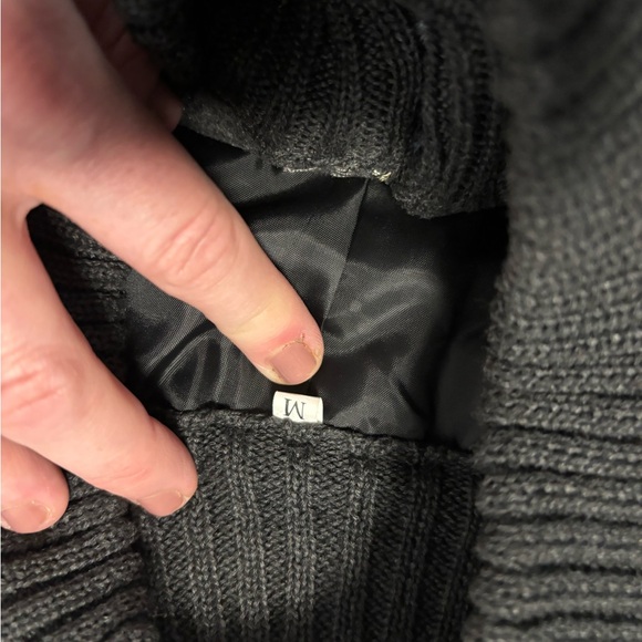 Gray and Black Button-Up Coat - Picture 4 of 7